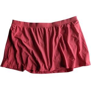 New Beach Diva Swim Skort 22W Womens Plus Pink Swim Bottoms Bright Sporty